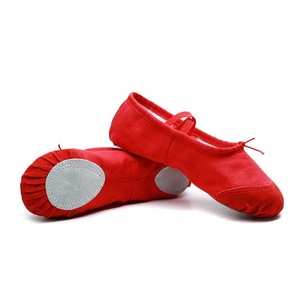 <span class=keywords><strong>Zapatos</strong></span> <span class=keywords><strong>de</strong></span> Ballet <span class=keywords><strong>de</strong></span> lona elásticos para niñas <span class=keywords><strong>y</strong></span> mujeres, calzado <span class=keywords><strong>de</strong></span> <span class=keywords><strong>baile</strong></span> <span class=keywords><strong>de</strong></span> cuero genuino, barato, suministro <span class=keywords><strong>de</strong></span> fábrica - Product Image 4