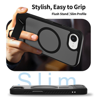 Nouveau mat givré Transparent Design TPU PC support de support coque de téléphone étuis magnétiques personnalisés pour iphone 16 Pro Max E