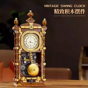 Wholesale OEM Retro Typewriter Model Building Blocks DIY <b>Small</b> Particle Assembly Toy for Children 1/8 Cross-Border Plastic Gift - Product Image 2