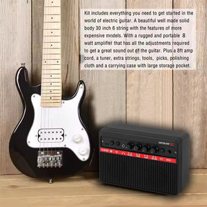 Kit de guitare électrique pour débutants HUASHENG 30 pouces, bonne qualité, accessoires d'instruments de musique fabriqués en usine OEM - Product Image 4