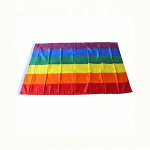 Bandera del Orgullo Gay Arcoíris 3x5 al por Mayor, 100% Poliéster para Agencias de Seguros, Automotrices, Educativas y de Viajes - Product Image 1