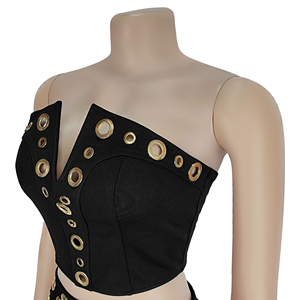 Completo Estivo da Donna: Top Senza Maniche + Pantaloni Lunghi, Sexy, Tinta Unita, Vestibilità Regolare, Traspirante - Product Image 4