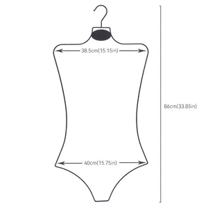 High Quality Black Swimwear Hanger Bikinis Body Shape Hangers For Bikini