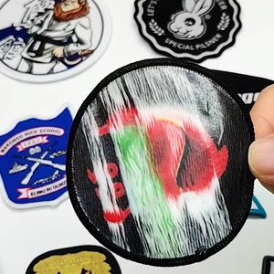 Tùy Chỉnh 3D Thêu Dệt Các Bản Vá Lỗi Phù Hiệu Có Thể Giặt Mật Độ Cao Nhà Máy Trực Tiếp Polyester Cho Quần Áo Túi Nhãn - Product Image 5