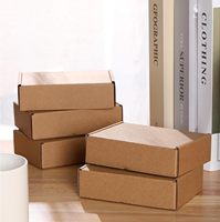 Conception de dossier d'expédition en carton ondulé brun pour la présentation de cadeau d'emballage postal de petite entreprise ondulée pour cadre Photo