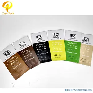Custom Printed Food Grade Foil Chocolate Candy Snacks Cereal Bar Packaging Bag Bar Wrappers