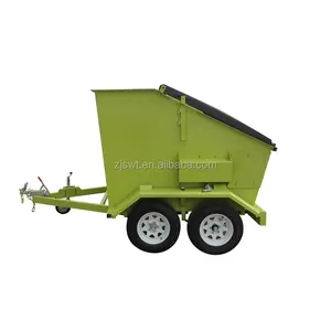 Special Offer front Lift up Bins Trash Portable Bins Mobile Skip Bins trailer for domestic garbage dumping