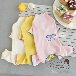 לחיות מחמד סתיו חורף חדש רקמת בטן ארבעה מכנסיים רגליים בגדים חמודים לכלבים ולכלבים - Product Image 1