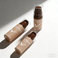 Emballage cosmétique jetable et rechargeable pour crème de soin de la peau, flacon pompe sans air 5ml 10ml 15ml