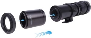 Objectif téléobjectif multi-couche haute définition 500 mm F/8.0 adapté pour D5500 D3300 D3200 D5300 D3400 D7200 D750 D3500 D7500 D500 - Product Image 6