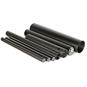 Fibra de Carbono 3k Estándar y Personalizada, Acabado Brillante y Mate, Fieltro de Carbono, Diámetro de 4~100 mm, Portador de Activador Químico Negro - Product Image 3