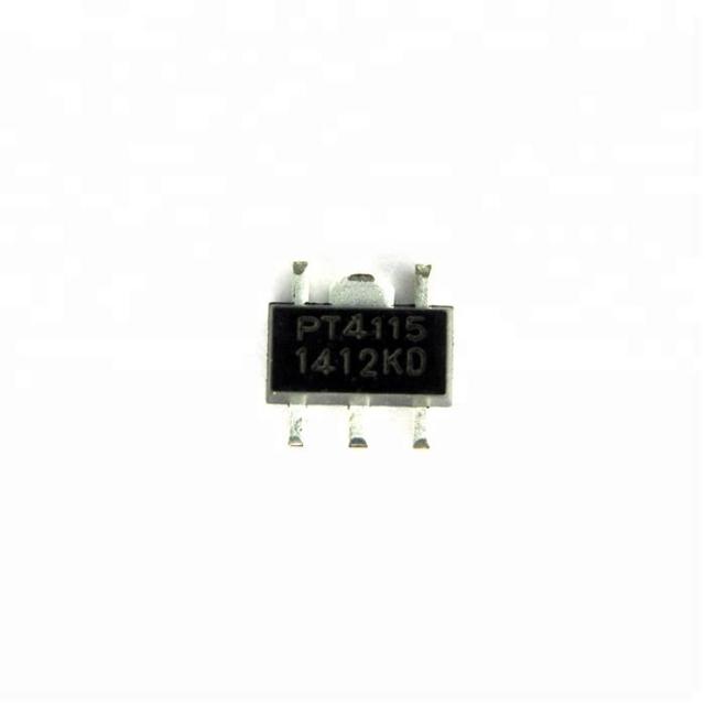 High Quality IC LED Driver Chip SOT-89 PT4115 Output 1.2A PWM Dimming and Step-down Drive