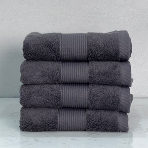 Ensemble de serviettes en coton 35x75cm 70x140cm, serviettes visage et bain pour cadeaux promotionnels et souvenirs - Product Image 1