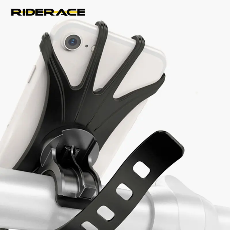 Universal Bicycle Mobile Phone Holder Silicone Motorcycle Bike Handlebar Stand Clip GPS Mount Cycling Phone Holder For iPhone