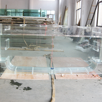 Conception moderne sur mesure grand aquarium en plastique Fish Tank Produits en plastique haut de gamme de la société Aquarium