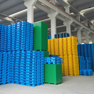 Palettes en plastique à trois roulettes pour charge moyenne, poids équilibré, pour la circulation quotidienne des marchandises en carton en usine - Product Image 2