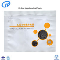 Sachet d'emballage dentaire stérile jetable imprimé sur mesure, sachet à ouverture facile haute barrière conforme aux normes médicales pour produits buccaux absorbables