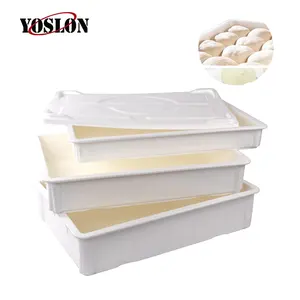 Yoslon bakery 650*450mm large Bread wake up basin Pizza Turnover Box Baking dough bin creamy-white Food box Bread wake up basin