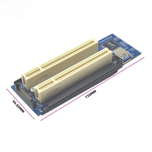 Tarjeta Adaptadora Convertidora <span class=keywords><strong>de</strong></span> Doble Ranura <span class=keywords><strong>PCI</strong></span> a PCIe X1 <span class=keywords><strong>PCI</strong></span>-E 1X para Tarjetas <span class=keywords><strong>de</strong></span> Sonido, Control Fiscal, Captura <span class=keywords><strong>de</strong></span> Voz, Tarjetas Serie y Paralelas en Stock - Product Image 4