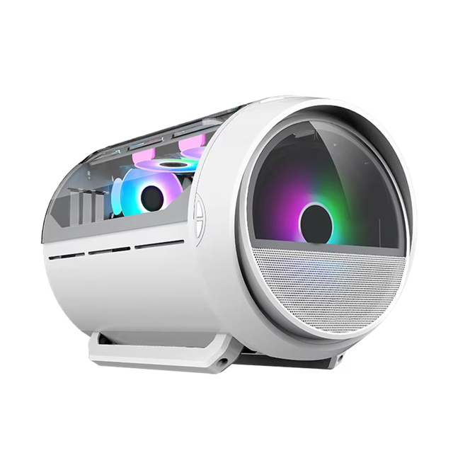 Factory Price New Design Special-Shaped PC Desktop Cabinet Micro ATX ITX Mid Tower RGB Gaming Computer Case