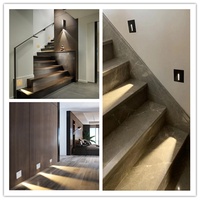Fantaisie LED intérieur petit 3W carré coin maison pied lampes capteur de mouvement étape escalier lumière encastré éclairage mural extérieur