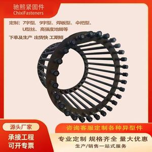 Pernos de Anclaje Chi Xi en Forma de 7, 9, U y L, Material Personalizable, Estándar Nacional GBT799 para Cimentaciones de Energía Eólica - Product Image 5