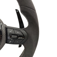 Volant sport M personnalisé à fond plat entièrement en daim pour BMW F01 F10 F15 F20 F22 F30 F31 F32 F33 F34 F35 F36 F80 F90