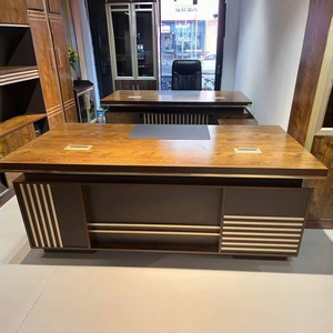 Modern Luxury Executive Boss Office Furniture Wood Desk <strong>for</strong> <strong>Work</strong> Stylish Wooden Office <strong>Table</strong> - Product Image 1