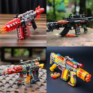 Customizable Plastic Toy Machine Gun Manual Operation For Boys 5 To 7 Years Old Camouflage Style <b>Building</b> <b>Blocks</b> Toy - Product Image 4