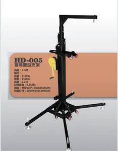 6m Speaker Lifting Tower For Speaker ,Heavy Duty Crank Speaker Truss Lifting Stand