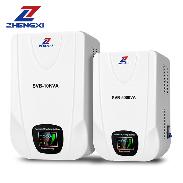 Wall Mounted Input 100V-260V Single Phase Servo Type 3KVA 5KVA 10KVA Automatic Voltage Regulators Stabilizers for Home