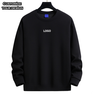 Biểu Tượng Tùy Chỉnh Mens Cotton Quá Khổ Áo Mùa Đông Pháp Terry Crew Cổ Áo Thun Dài Quá Khổ Trống Tùy Chỉnh Giản Dị Áo - Product Image 2