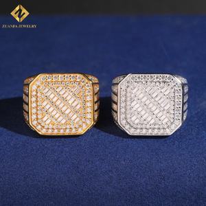 ลดกระหน่ำแหวนสไตล์ฮิปฮอป VVS1แหวนเพชรโมอิสซาไนต์เงินสเตอลิง925พร้อมการทดสอบเพชรที่ผ่านมา - Product Image 6