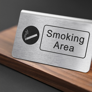 Chine luxe restaurant hôtel approvisionnement en acier inoxydable réservation arabe réservé table signe - Product Image 5