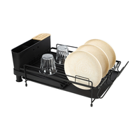 Égouttoir à vaisselle extensible et réglable à une seule couche, gain de place, pour cuisine, à poser sur l'évier, vente directe usine