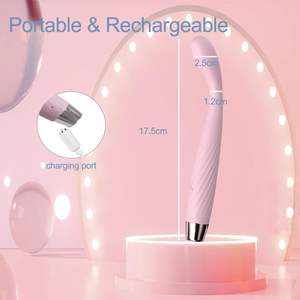 Wholesale 10 Frequency Clitoris Massager AV Stick Body-Safe <b>Vibrator</b> Easy Clean Heating Waterproof USB Rechargeable Low Noise - Product Image 6