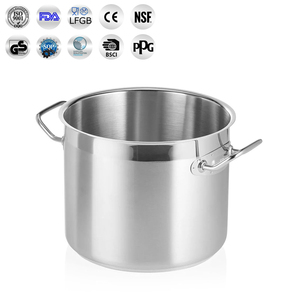 Nhà Máy Trực Tiếp Thép Không Gỉ Cổ Phiếu Nồi Súp Cổ Nồi Với Đôi Tai Với Nắp Cho Khách Sạn Nhà Bếp Sử Dụng - Product Image 3