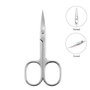 Tijeras Profesionales de Acero Inoxidable para Recortar Pestañas, Herramientas Curvas de Belleza para Estilizar Extensiones de Pestañas - Product Image 3