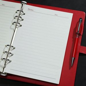 Carnet de notes de luxe Premium 2026 à feuilles mobiles B5/A5 en cuir PU, reliure cousue, agenda planificateur 100 feuilles spirale - Product Image 2