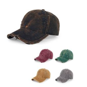 หมวกเบสบอลมีการฉีกขาดดีไซน์วินเทจสำหรับทั้งชายและหญิง - Product Image 1