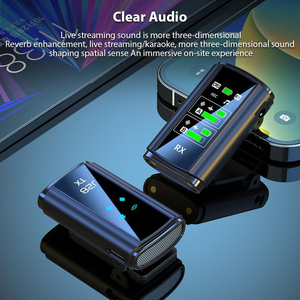 Bán Buôn Di Động Không Dây Stereo Lavalier Microphone Mini Ve Áo Mini Mic C Cho Trực Tiếp Phỏng Vấn Ngoài Trời Sử Dụng Tiếng Ồn Hủy Bỏ - Product Image 2