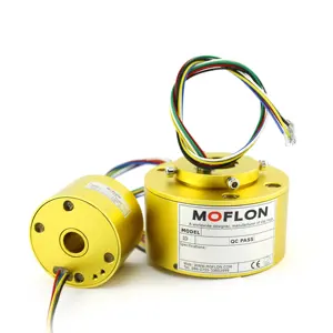 Moflon Electrical Rotary Joints Through Bore Slip Ring Rotating Electrical Connector Through Hole Slip Ring mit 1-500 Wires 2A