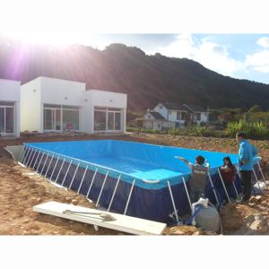 <span class=keywords><strong>Piscine</strong></span> gonflable commerciale en PVC, <span class=keywords><strong>piscine</strong></span> à cadre métallique rectangulaire à vendre - Product Image 5