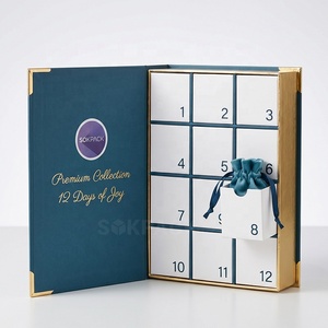 Caja de Regalo de Calendario de Adviento Ecológica Personalizada de 12 Días, Cierre Magnético, Empaque de Papel, Joyería, Belleza, Cuenta Regresiva para las Fiestas, Caja Rígida - Product Image 4