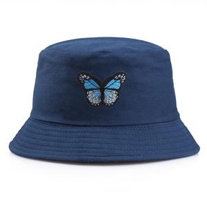 Logo brodé personnalisé 100% coton respirant doux trou de serrure soleil ombrage chaud pêcheur chapeau seau casquettes chapeaux pour hommes femmes - Product Image 4