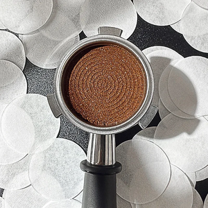 Filtro redondo de café italiano, papel con mango Hine, filtro de agua secundario, filtro de café de papel, juego de café de 51 Universal/53/58mm - Product Image 3