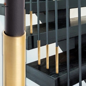 Balaustres <span class=keywords><strong>de</strong></span> hierro redondos modernos <span class=keywords><strong>de</strong></span> 5/8 pulgadas, tubos huecos <span class=keywords><strong>de</strong></span> latón galvanizado en <span class=keywords><strong>la</strong></span> parte inferior - Product Image 6