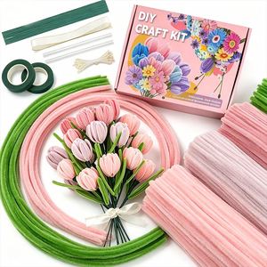 ลวดเชนิลล์ DIY สำหรับทำของประดิษฐ์ ของเล่นเสริมพัฒนาการ งานฝีมือ วัสดุศิลปะ - Product Image 1