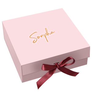 Sonpha Custom Luxury Uv Printing Pink Magnetic Flap Retail Gift Box Packaging