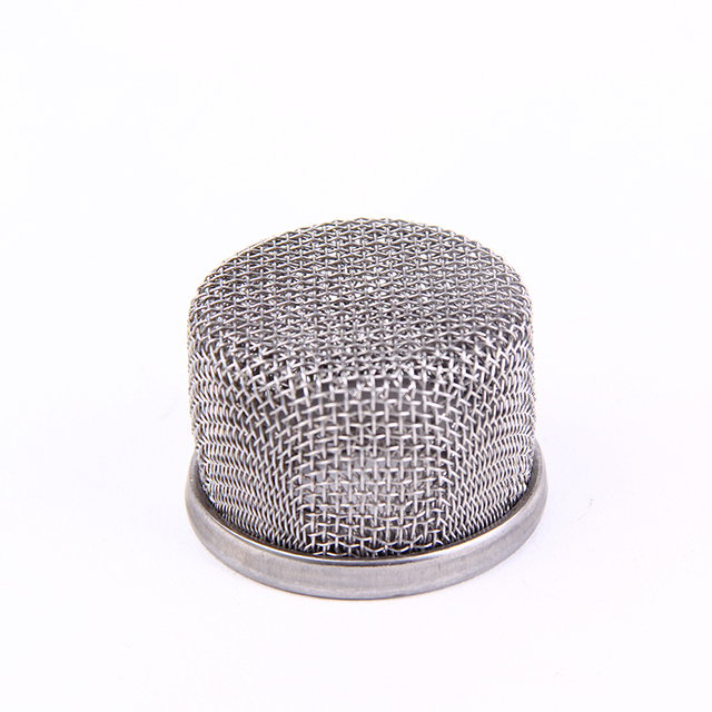 316L Stainless Steel Woven Wire Mesh Filter Caps High Pressure Industrial Sieve for Hydraulic Systems